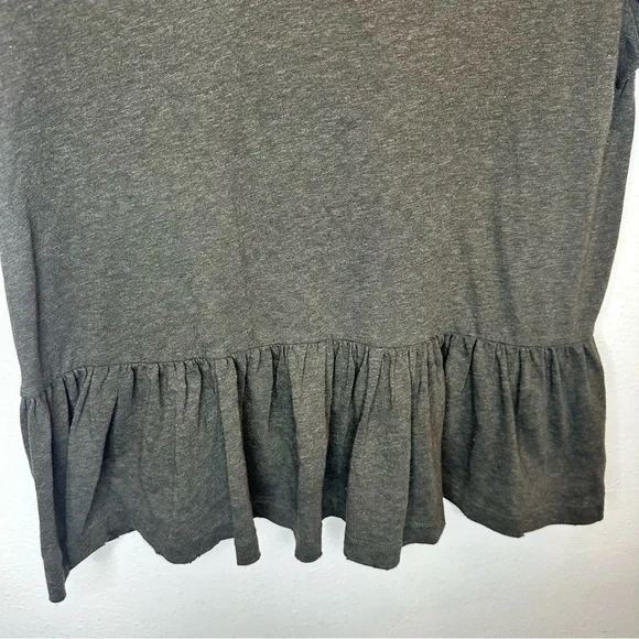 THE GREAT. Gray Ruffle Top Size 1 - Picture 5 of 15